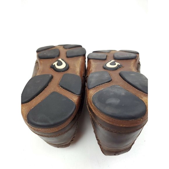 Olukai Men’s Kamuela Mens 10 Leather Outdoor Rugged Brown Boots Comfort Shoes main image 6